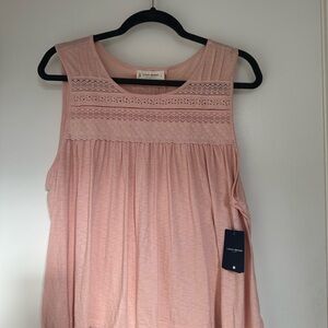 Lucky Brand Lace Detail Pink Top